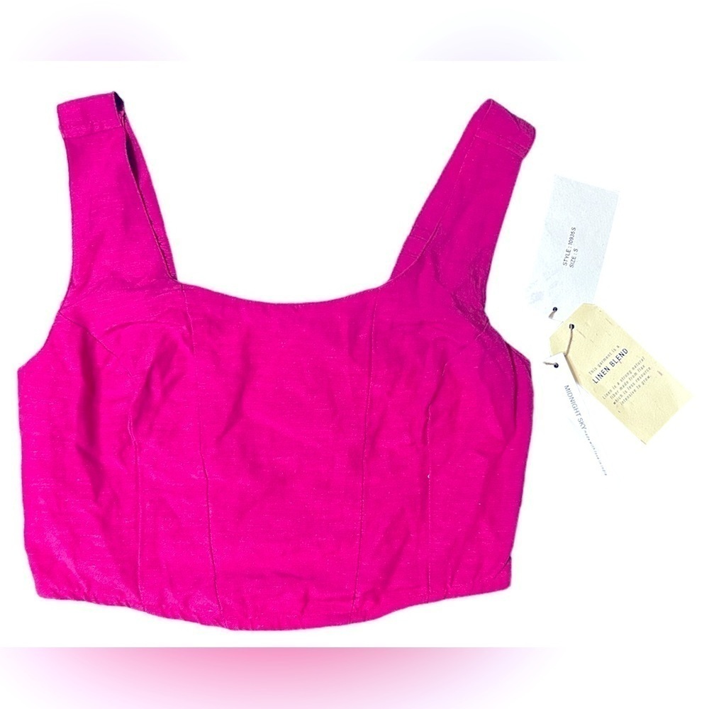 NWT Midnight Sky Halter. U shape cut on bottom in the front, elastic bac…​